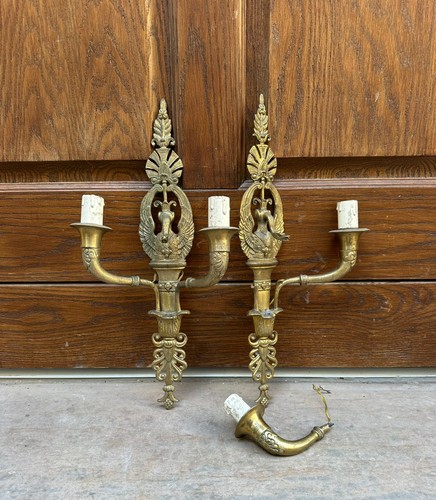 Coppia applique ottone - applique,