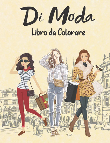 Moda libro colorare - di,