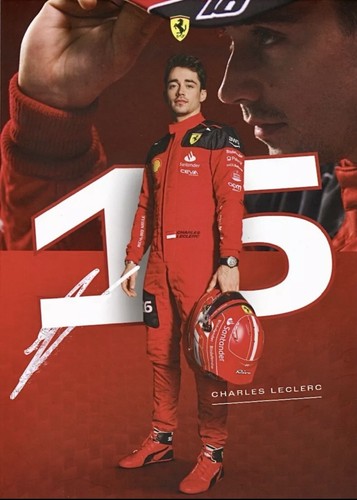 Charles leclerc cartolina - charles,