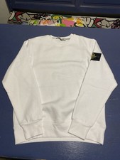 felpa stone island bianca da