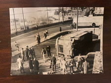 genova - foto 1958 filobus precipita