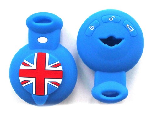 Cover silicone azzurro chiave - silicone,