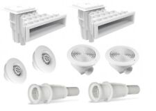 Kit circolazione piscine a skimmer 5x10 mt in cemento con telo liner bianco