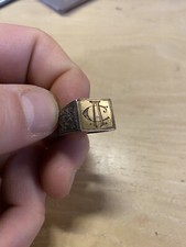 anello uomo cavaliere iniziali epoca collezione 