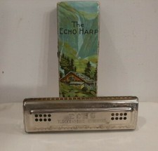 Vecchia ARMONICA, Strumento musicale a fiato vintage: THE ECHO HARP, Germany