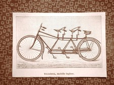 La tricicletta nel 1894 Storia della bicicletta o velocipede Invenzione