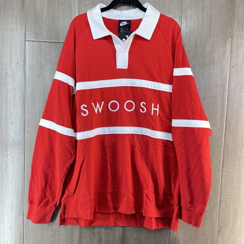 Nike swoosh rugby polo manica - nike,