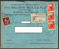 806/7  RIVAROLO MANTOVANO   busta commerciale vedi modello personalizzato