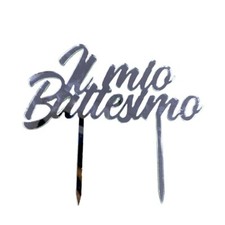 Cake topper decorazione torte compleanno eventi personalizzato il mio battesimo