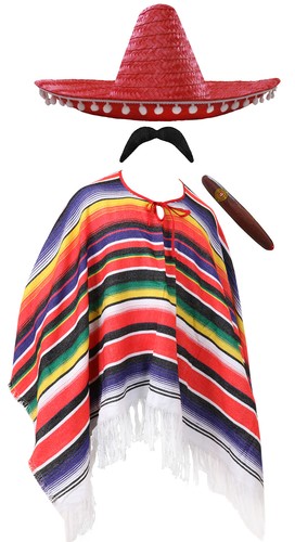 Poncho sombrero messicano - poncho,