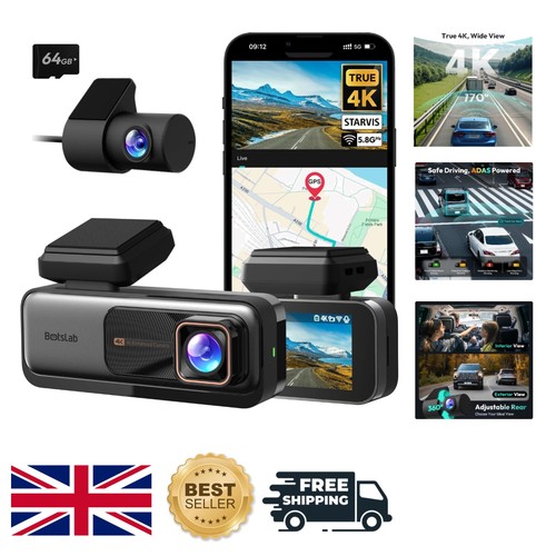Dash cam avanzata anteriore - dash, 4k