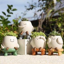 Vasina Vasina Flowerpot Fun Container Regalo per fioriera decorativa Porta fiore