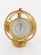 Orologio da tavolo scrivania Imexal movimento 8 giorni sveglia tempo mondiale stazione meteo anni 60.