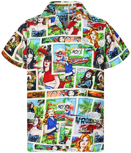Funky camicia hawaiana comic - funky,