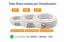 Tubo Rame Clima 1/4 3/8 1/2