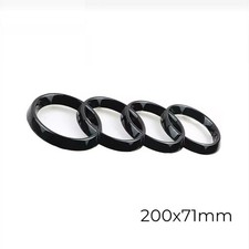 Logo AUDI Posteriore Nero