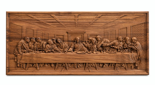 Ultima cena legno intaglio - ultima,