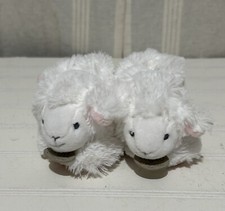 Scarpe bambino neonato peluche bianco agnello pantofole DouDou Paris stivaletti rosa scarpa culla