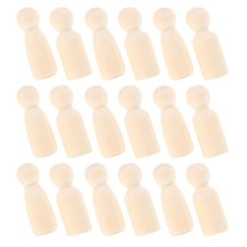  20 piccole figure di persone in legno non finite - Bambole di legno da 3"
