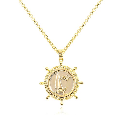 Collana con ciondolo timone