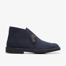 CLARKS - POLACCHINO DA UOMO IN CAMOSCIO DESERT BOOT EVO NAVY SUEDE
