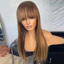 Parrucca capelli umani biondi