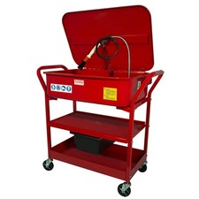 Vasca lavapezzi mobile SOGI SP-LV-EC da officina testata motore