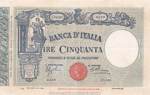 Regno italia 50 lire - regno,