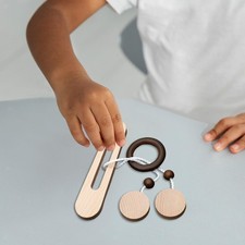 Puzzle di Corde di Legno