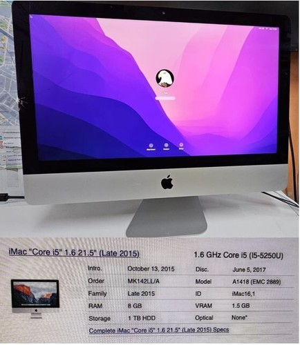 Apple imac fine - fine, 21.5