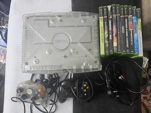 Console xbox crystal edition - console,