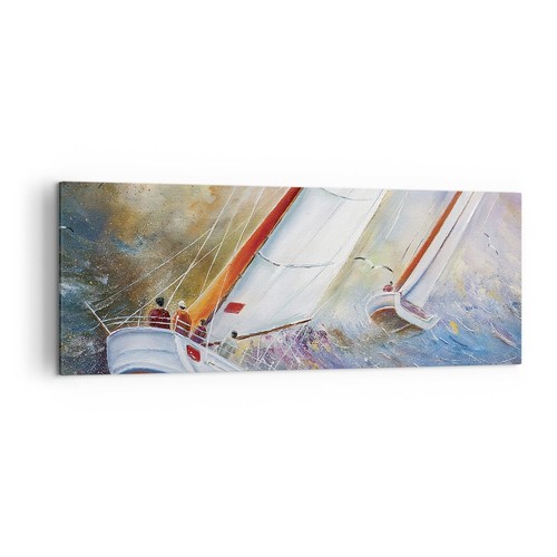 Quadro tela 140x50cm barca - su,