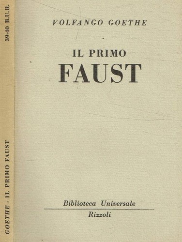 Primo faust volfango - faust., .
