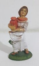 I123913 Pastorello Presepe - statuina in plastica 8/27 - Donna con anfora - 9 cm