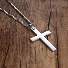 Collana croce in argento