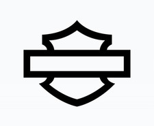 KIT 2 adesivi LOGO Harley Davindson Motor Cycles 15cm Personalizzabili 883 