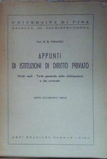 Funaioli APPUNTI DI ISTITUZIONI DI DIRITTO PRIVATO