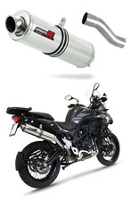 TRK 502 X Exhaust Marmitta TONDO Dominator Terminale di Scarico 2018 - 2021