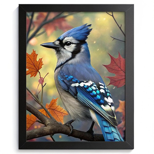 Bluejay wall art quadro - bluejay,