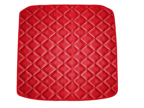 Rosso ecopelle trapuntata - rosso,