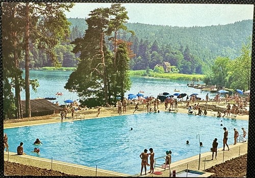 Cartolina lago monticolo - cartolina, di