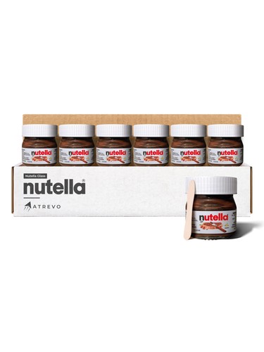 Mini nutella glass jars - nutella,