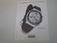 advertising Pubblicità 1998 OROLOGIO SWATCH IRONY CHRONO STRAIGHT EDGE