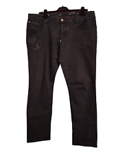 Jeans uomo Philipp Plein autentico, nero. Taglia: 38