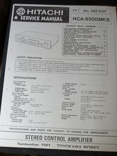 Hitachi HCA-8500 MKII Manuale