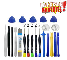 Kit Outils Réparation Smartphone iPhone Samsung Huawei Tournevis Précision + Acc