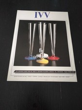 1984 IVV BICCHIERI VASI LUNGHI VETRO VALDARNESE VINTAGE AD PUB