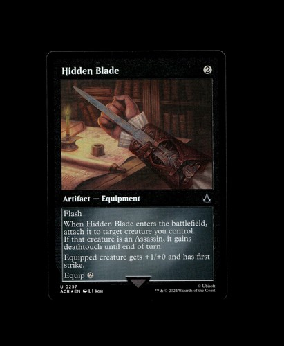 Hidden blade - blade, etched)
