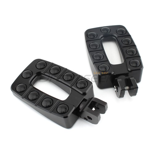 Black footpeg foot pedals - black,