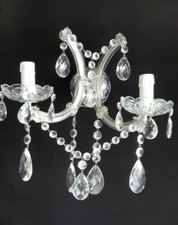 COPPIA APPLIQUE A 2 LUCI MARIA TERESA  ANNI 60 / 70 RESTAURATE